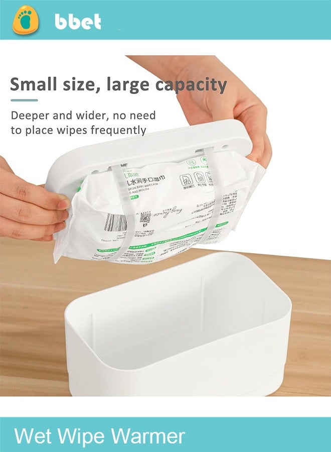 bbet Wipe Warmer with Digital Display,Large Capacity Wipes Dispenser, 3 Modes of Temperature Heating Control,Warms Quickly and Evenly, Comfort and Safety for Baby（White） - Image 5