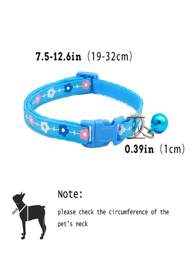 WeimoMonkey Purple Puppy Collar with Bell, Small Cat Collars Girls Basic Nylon for XXS Xs Small Pet Dogs Animal Litter Tiny Kitten,Neck 7.5-12.6 inch - Image 2