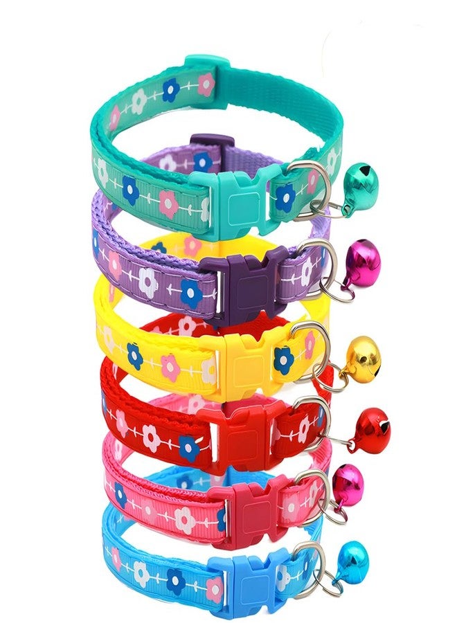 WeimoMonkey Purple Puppy Collar with Bell, Small Cat Collars Girls Basic Nylon for XXS Xs Small Pet Dogs Animal Litter Tiny Kitten,Neck 7.5-12.6 inch - Image 5
