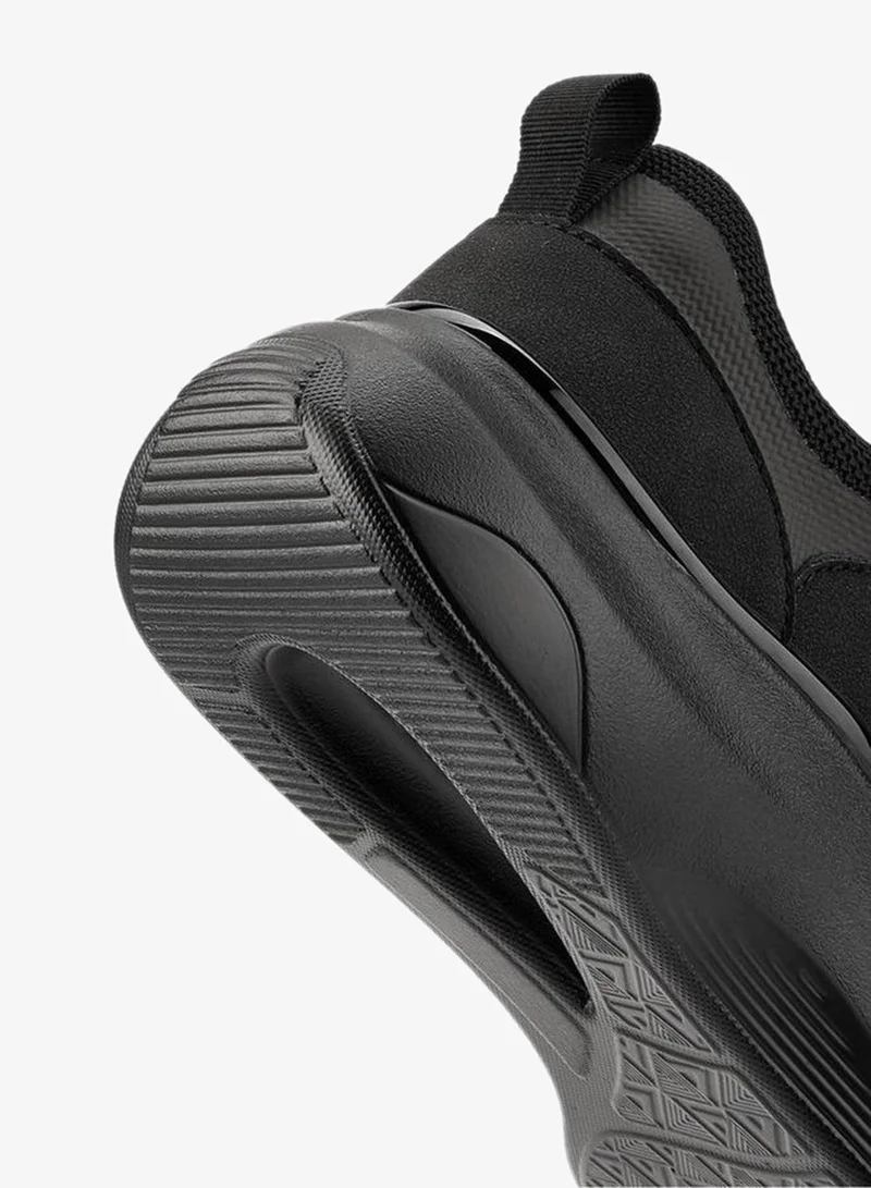 Flora Bella By Shoexpress BLACK Flora Bella Panelled Lace-Up Sneakers for Women | Best Price UAE
