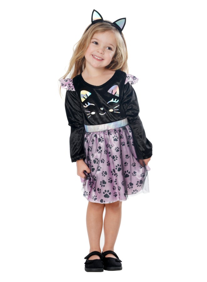 Rubies زي قطة سوداء للأطفال (للجنسين، حجم صغير جداً (XS)) - Image 1