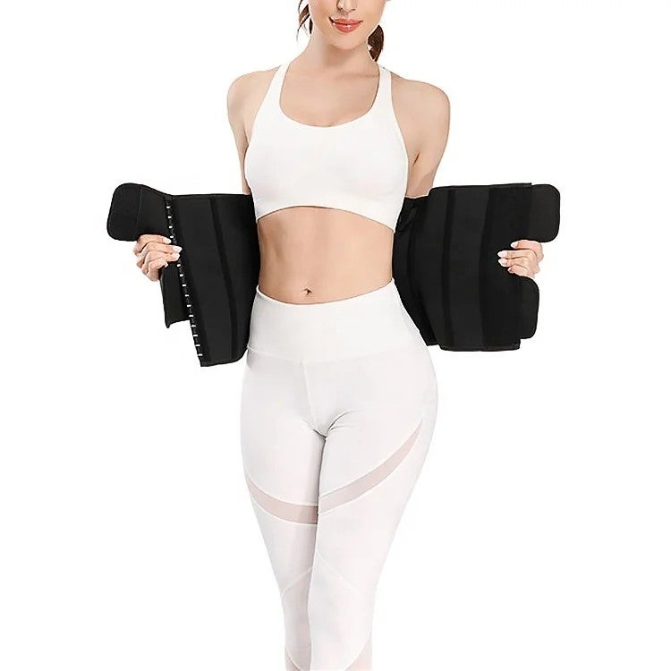Bluejw Waist Trimmer Bandage - Latex Waist Cincher with Hooks - Women's Waist Trainer - Body Shaper - Slimming Belt - Image 5