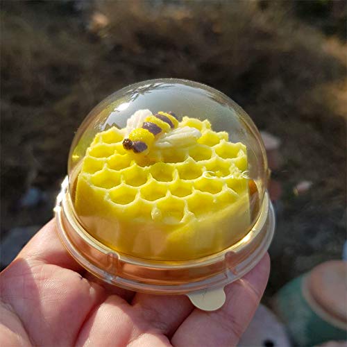 Sakolla 2 Pack Honeycomb Silicone Soap Molds, 6 Cavity Hexagon Bee Silicone Molds for Soap, Lotion Bars, Wax Melts, Beeswax (Purple) - Image 5