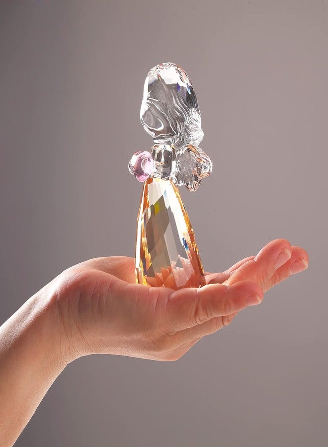 DOJOZ Crystal Little Angel Christmas Birthday Gifts Cherub Figurine Paperweight Decor Ornaments Art Collecible (White) - Image 4
