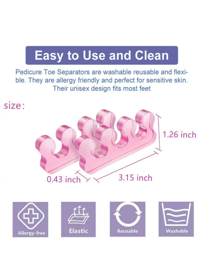 ماكس كير MAX CARE فواصل أصابع القدم للباديكير وتخفيف آلام البونيون – فواصل جل طبية قابلة للغسل وإعادة الاستخدام، أدوات باديكير لفصل الأظافر وتطبيق طلاء الأظافر - Image 2