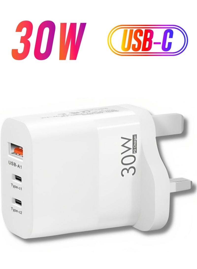 Denx "White Dual PD Port Wall Charger by DENX: Model M/DX222" - Image 1