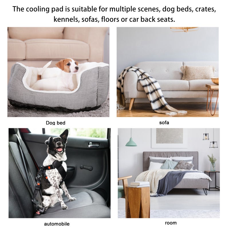 Ice Silk Washable Dog Cooling Mat Pet Self Cooling Pad Sleeping Blanket - Image 2