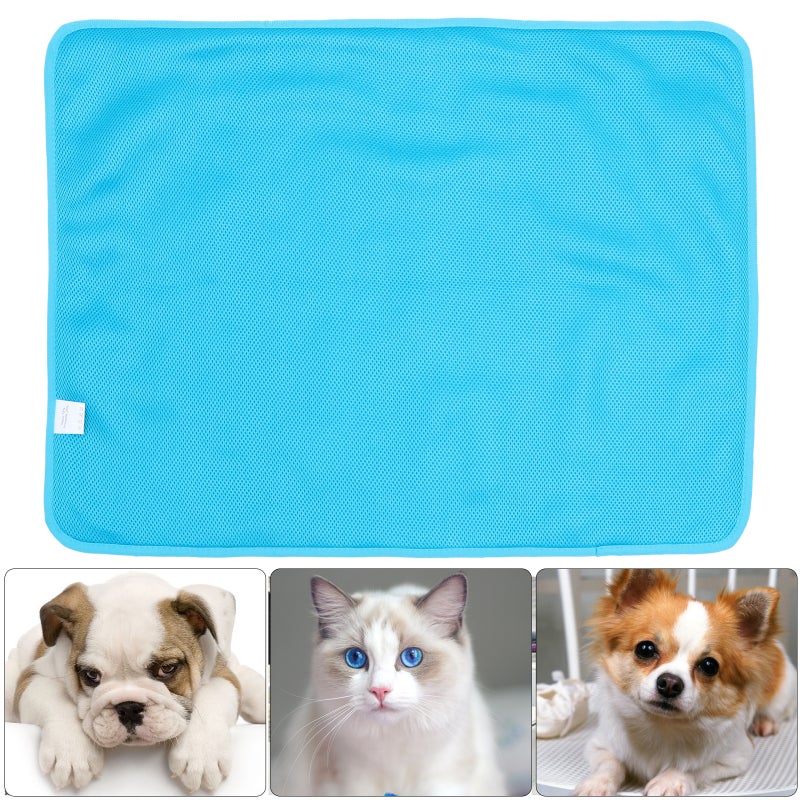 Ice Silk Washable Dog Cooling Mat Pet Self Cooling Pad Sleeping Blanket - Image 4