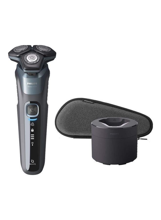 Philips Series 5000 Wet And Dry Electric Shaver With Cable Free Quick Clean Pod Black - Image 1