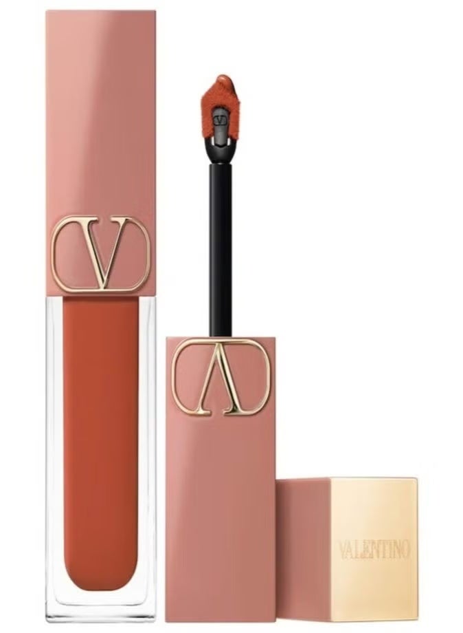 فالنتينو أحمر شفاه سائل وبلاشر 2 في 1 "فالنتينو ليكويروسو" (Valentino Liquirosso) - درجة 77A Nude In Roma - سعة 6.5 مل | لمسة نهائية مخملية مطفأة وناعمة - Image 1
