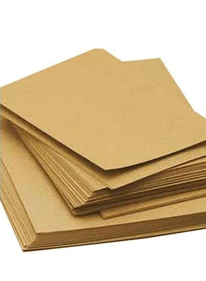 Terabyte A3 Kraft Paper 350GSM 25 Sheets Thick Brown Card Paper, Craft Making Gift Packing Business Card Print Paper, Thicker Paper Brown Card Stock - Image 1