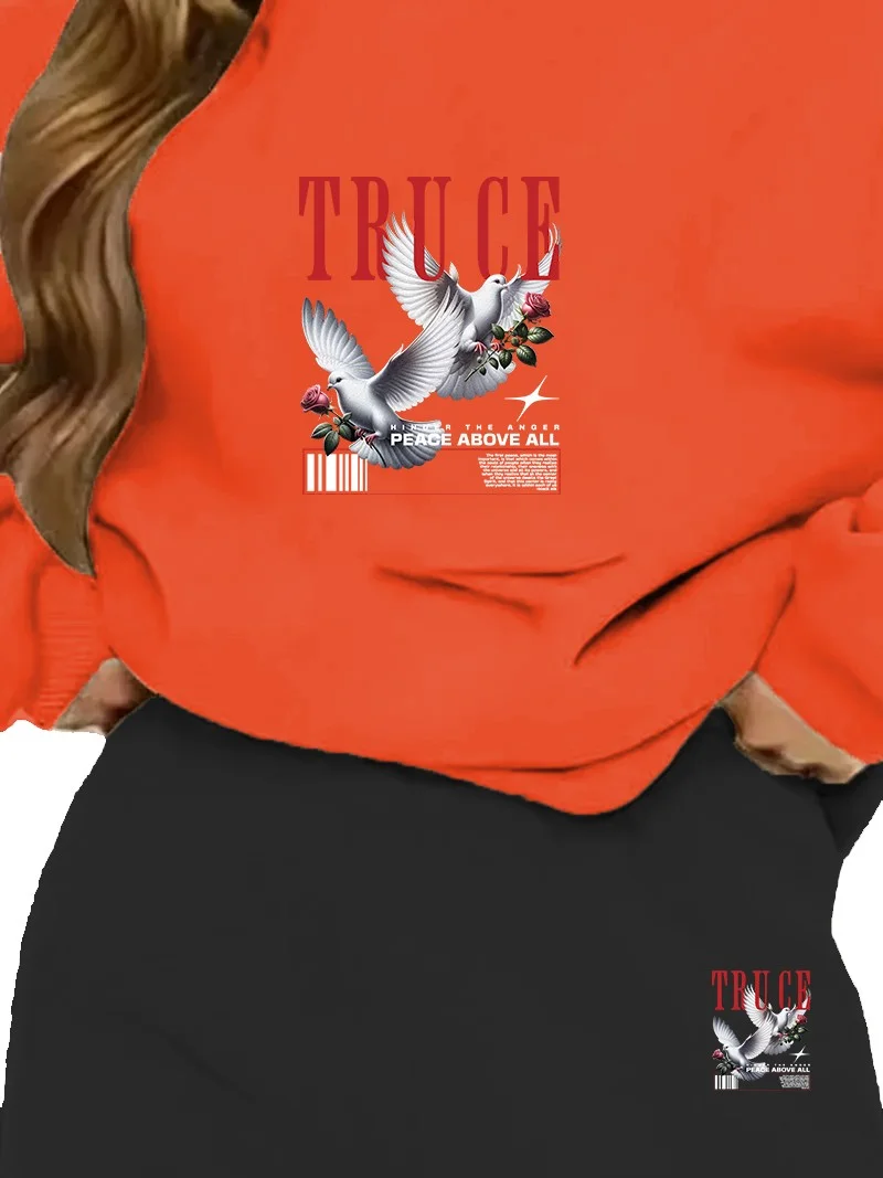 دوغ فش Tracksuit Oversize Dovegraphic Printed Tracksuit Orange
