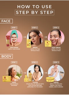 Face Fresh Gold Anti Aging & Whitening Kit - Brightens & Evens Tone, Hydrates & Plumps Skin, Firms & Boosts Elasticity, Smooths Skin Texture, For Sensitive Skin  - Image 2