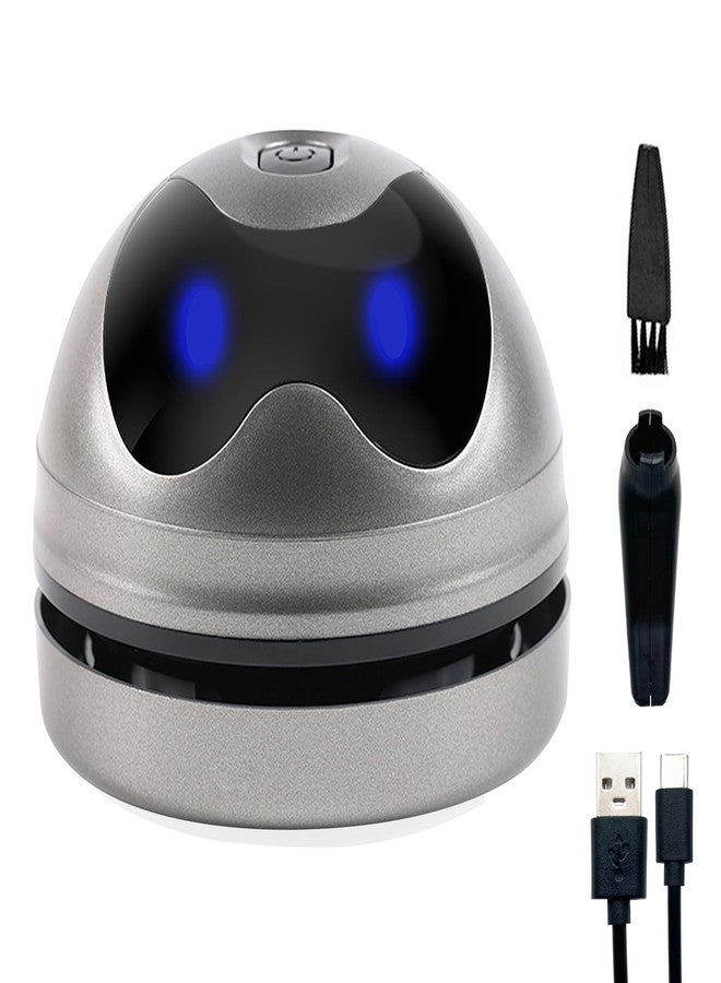 Hallocool Mini Desktop Vacuum Cleaner Portable Mini Vacuum Cleaner for Crumbs Desk Table USB Vacuum Sweeper for Cleaning Eraser Crumbs Seeds Pet Hairs Flakes Computer Keyboard - Image 1