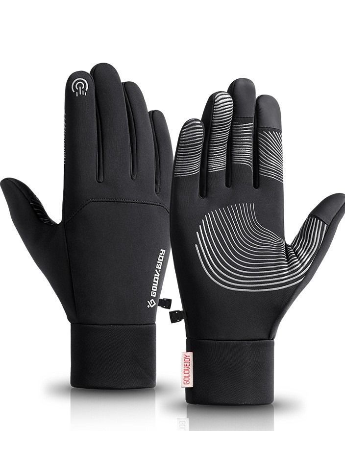 Golovejoy Men's Winter Outdoor Cycling  Warm  Touchable Screen Gloves