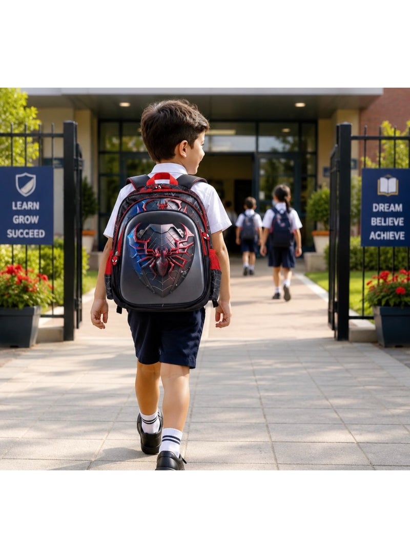 SPIDERMAN Boys school backpack bag with 3D spiderman print,36x30x20 cm - Image 3