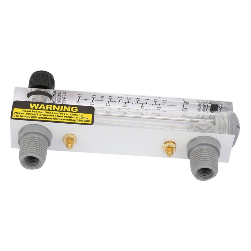 Liquid Flowmeter: 0.1-0.5GPM Adjustable Flow - High Quality Acrylic Body, Long Service Life - Panel Type Intuitive Read for Liquid Medium Flow Measurement - Image 2