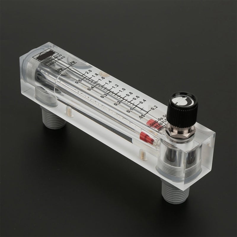 Liquid Flowmeter: 0.1-0.5GPM Adjustable Flow - High Quality Acrylic Body, Long Service Life - Panel Type Intuitive Read for Liquid Medium Flow Measurement - Image 4