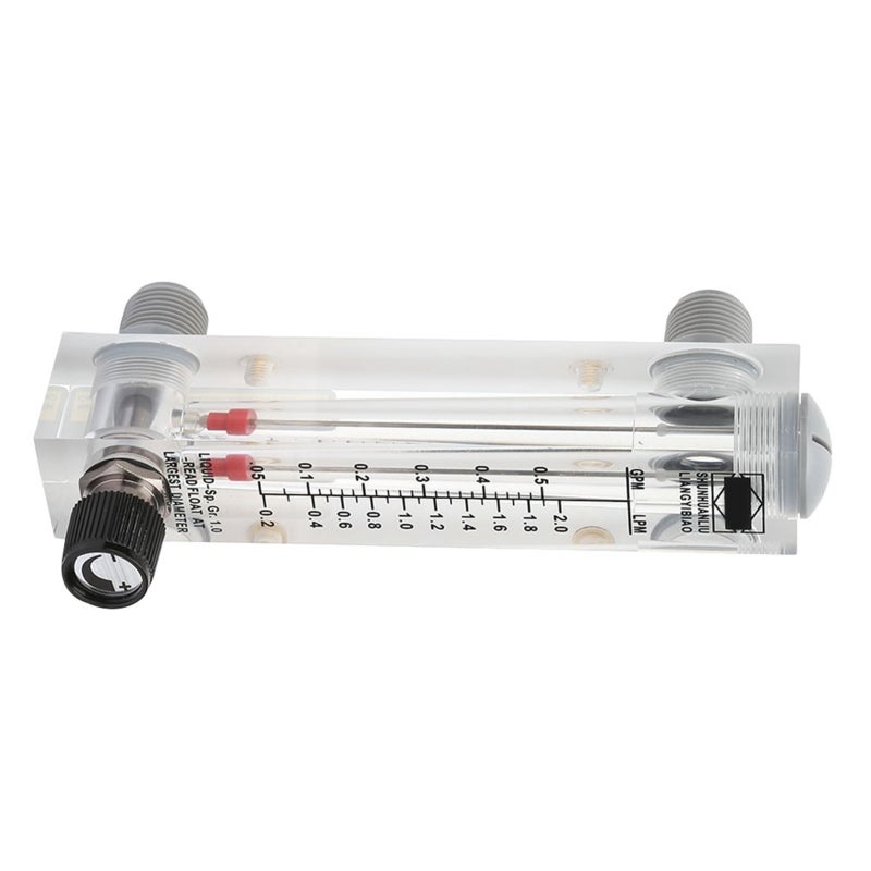 Liquid Flowmeter: 0.1-0.5GPM Adjustable Flow - High Quality Acrylic Body, Long Service Life - Panel Type Intuitive Read for Liquid Medium Flow Measurement - Image 5