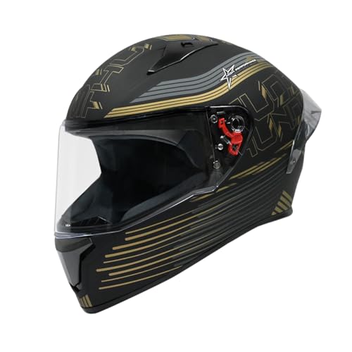 STUDDS Thunder D11 ISI and DOT Certified Full Face Helmet for Men and Women with Clear Visor - Image 1