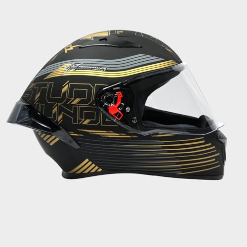 STUDDS Thunder D11 ISI and DOT Certified Full Face Helmet for Men and Women with Clear Visor - Image 2