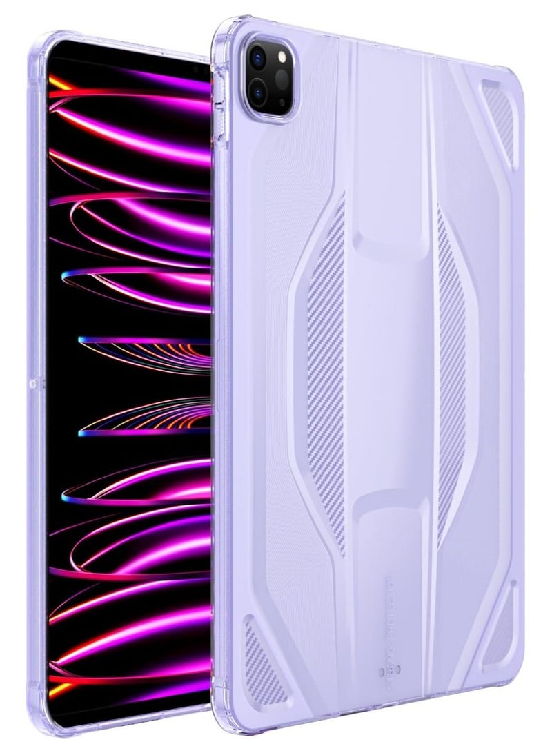 عام جراب لوحي متوافق مع آي باد برو 11  موديل 2022/2021/2020 (4/3/2) ، جراب واقي من البولي يوريثان الناعم النحيف ، غطاء خلفي خفيف الوزن شفاف بلوري - Image 1