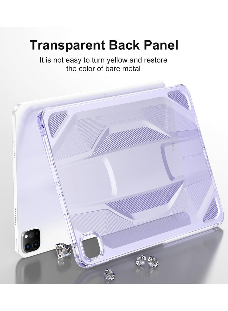 عام جراب لوحي متوافق مع آي باد برو 11  موديل 2022/2021/2020 (4/3/2) ، جراب واقي من البولي يوريثان الناعم النحيف ، غطاء خلفي خفيف الوزن شفاف بلوري - Image 3