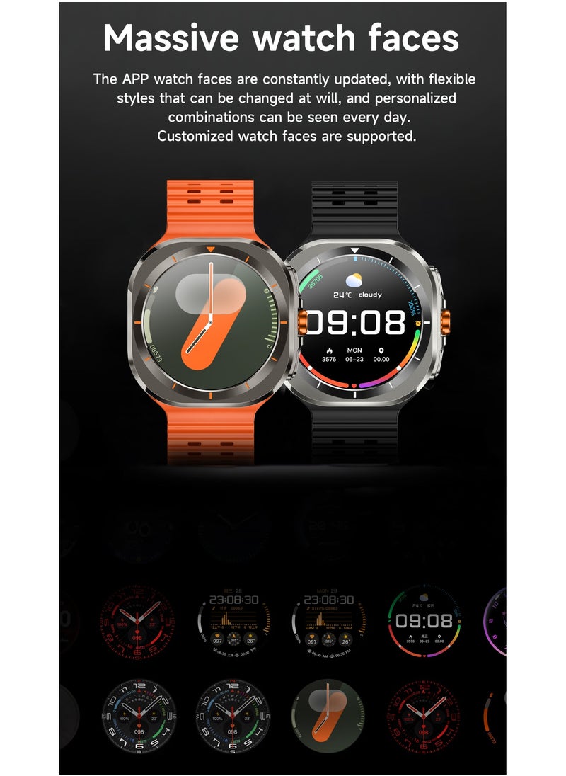 Generic - New Arrival Z7 Ultra Smart Watch,Compass Smart Watch For Outdoor Sport,Bluetooth Call,Heart Rate Fitness Monitor,Wireless Charging,Message Reminder,Sport Watch For Men And Woman,Water Proof,Gesture Control,Multifunctional,With 2 Bands - Image 1