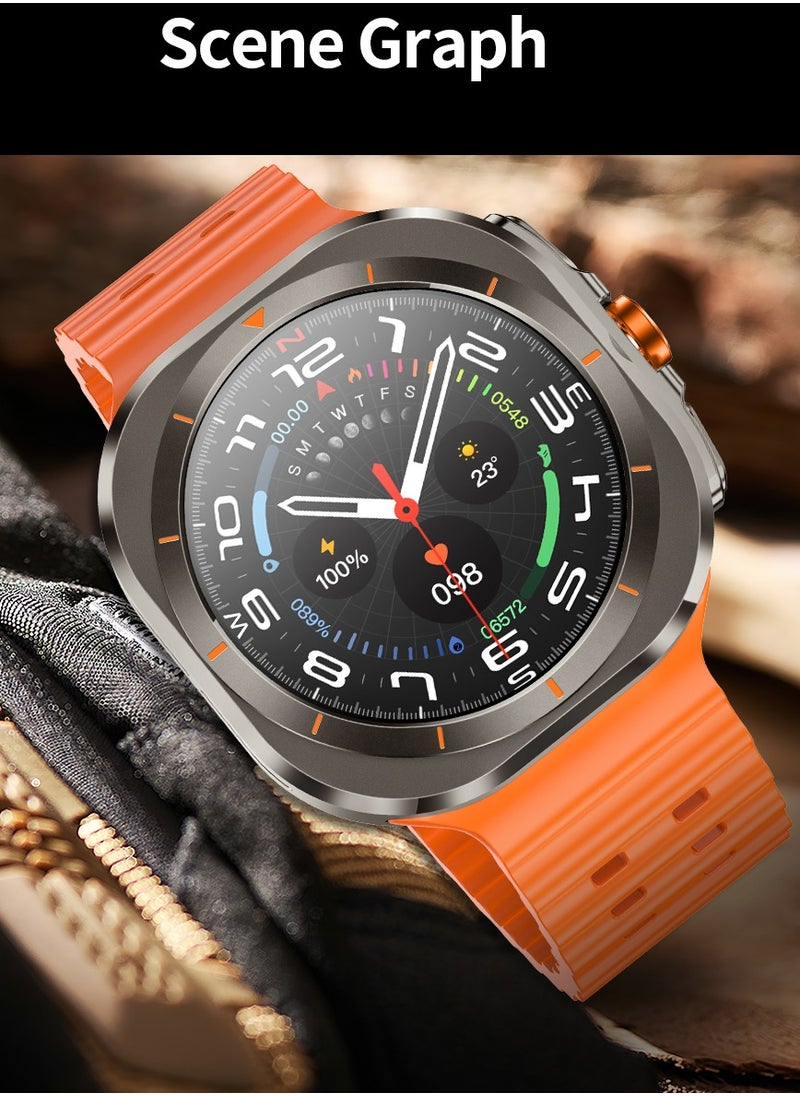 Generic - New Arrival Z7 Ultra Smart Watch,Compass Smart Watch For Outdoor Sport,Bluetooth Call,Heart Rate Fitness Monitor,Wireless Charging,Message Reminder,Sport Watch For Men And Woman,Water Proof,Gesture Control,Multifunctional,With 2 Bands - Image 1