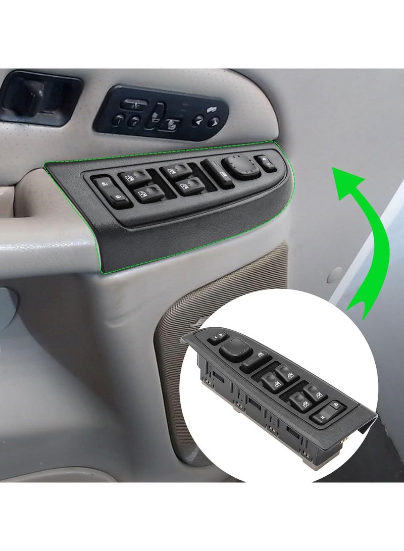 TLAXCA Master Power Window Switch Driver Side Door Lock 15883323 Compatible with Chevy GMC Cadi llac 2003-2007 for Sierra, Silverado, Escalade, Avalanche, Suburban, Tahoe DWS-220 - Image 3