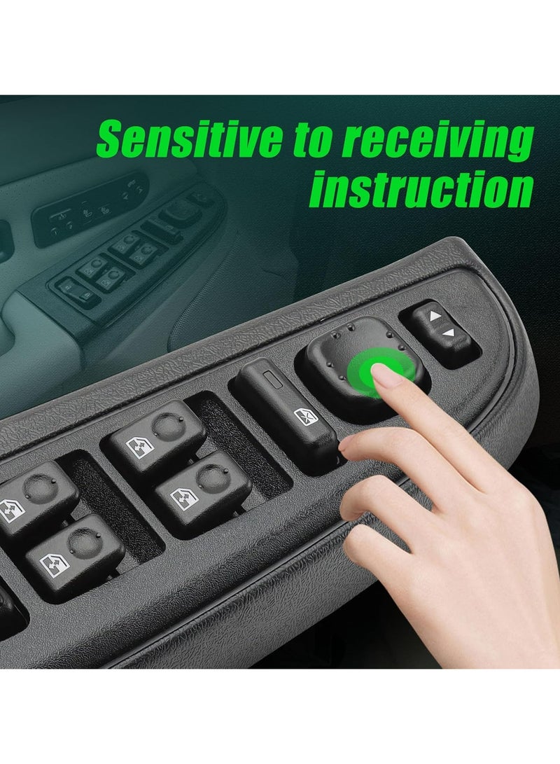 TLAXCA Master Power Window Switch Driver Side Door Lock 15883323 Compatible with Chevy GMC Cadi llac 2003-2007 for Sierra, Silverado, Escalade, Avalanche, Suburban, Tahoe DWS-220 - Image 4
