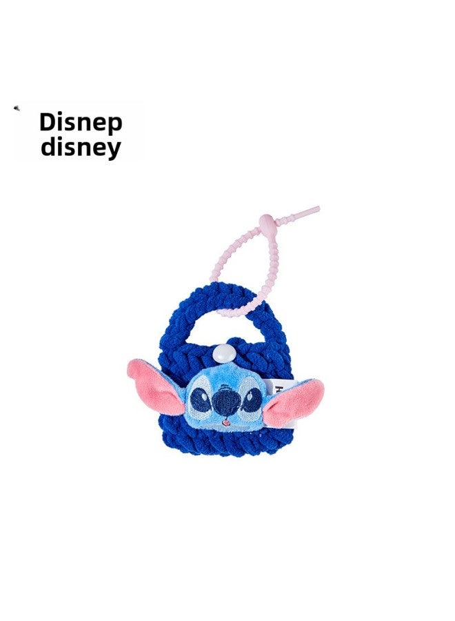 Disney Cartoon Plush Headphone Bag Handmade Knitted Key Lipstick Storage Cute Bag Pendant Coin Purse-Color:LW-PCR-49  - Image 1