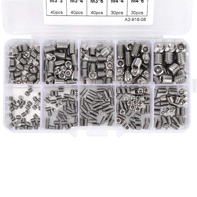 M3 M4 M5 M6 M8 304 Stainless Steel Hex Socket Screw Set 300 Pcs Fastening Hardware - Image 5