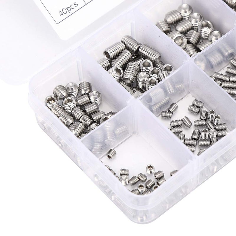 M3 M4 M5 M6 M8 304 Stainless Steel Hex Socket Screw Set 300 Pcs Fastening Hardware - Image 3