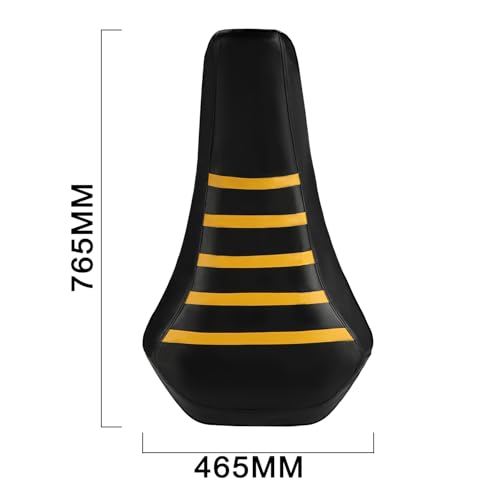 Wacece ATV Seat Cover Non-Slip Soft Waterproof for LTZ400 LTZ 400 LTZ400Z Quadsport Z400 2x4 2009-2014, High Elastic Leather Yellow - Image 5