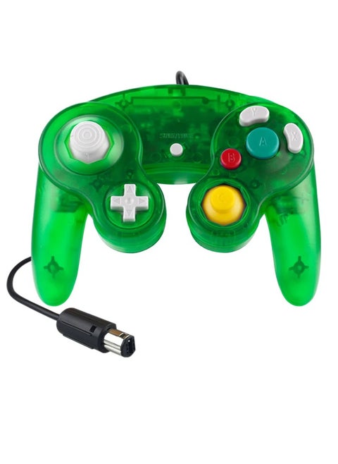 Wired Game Controller, Strong And Durable PC Precision Wired Gamepad, Easy To Operate Hassle Free Gaming Controller, Ergonomic Design Stable Joypad Controller For GameCube NGC, (Clear Green)