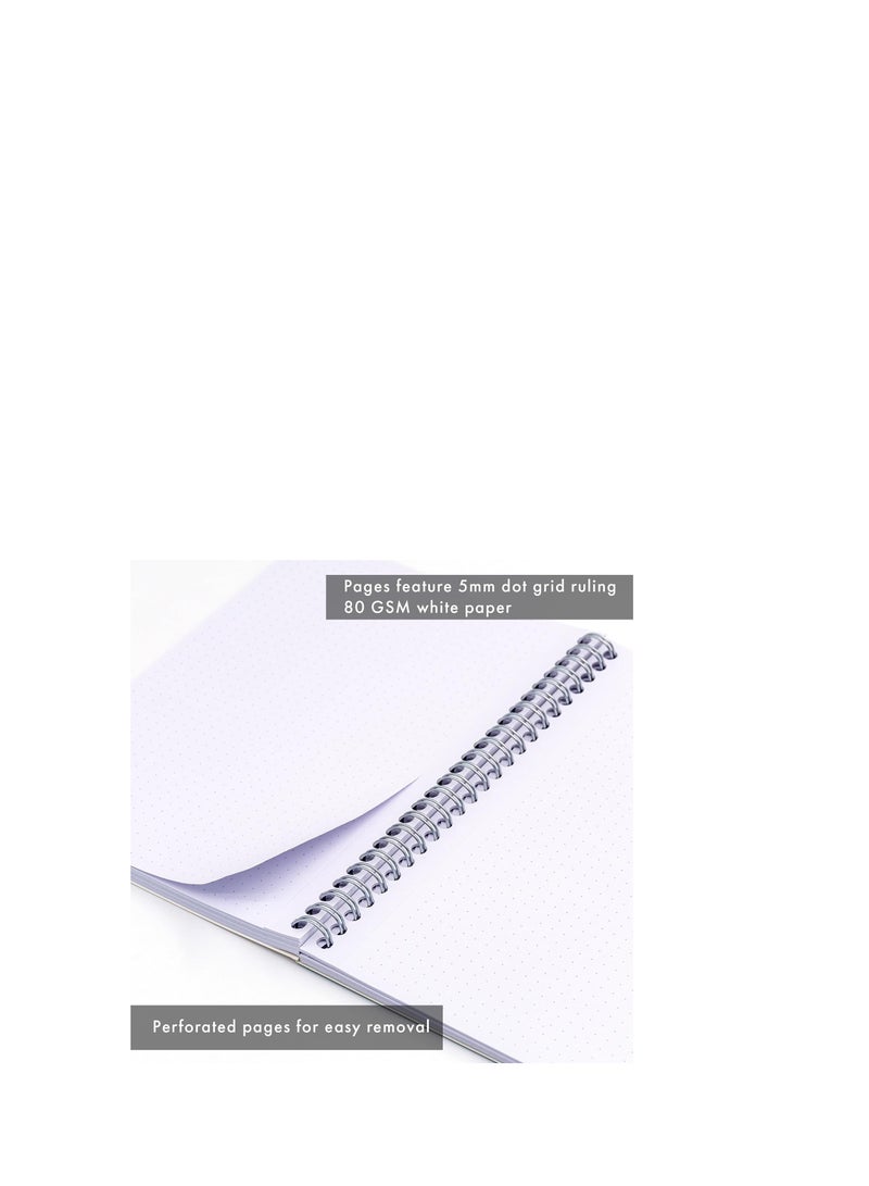 Pukka Pad 1 Pukka Pads Metallic 5mm Dot Grid A5 Jotta Notebook - Image 3