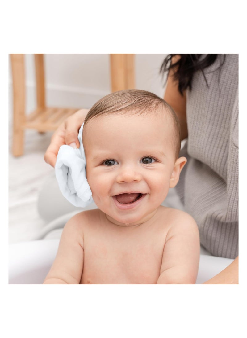 كيلا مناشف استحمام للأطفال، مناشف أطفال من القطن الموسلين، مناشف استحمام كبيرة مقاس 10 × 10 بوصات ناعمة على البشرة الحساسة، ماصة للأولاد والبنات، هدايا أساسية للأطفال حديثي الولادة والأطفال الصغار (أبيض، عبوة من 10 قطع) - Image 4