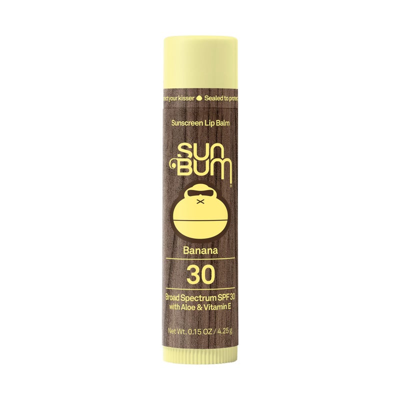 Sun Bum SPF 30 Sunscreen Banana Lip Balm - Moisturizing Aloe Vera and Vitamin E - Vegan and Cruelty Free - Broad Spectrum UVA/UVB Lip Protection - 0.15 oz Stick - Image 1