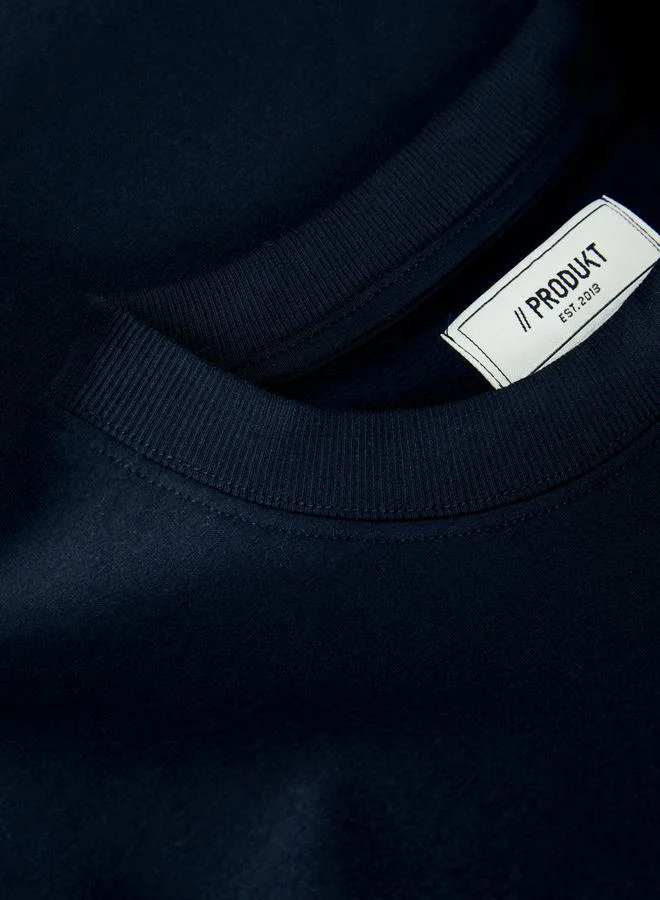 PRODUKT Badge Detail Crew Neck T-Shirt