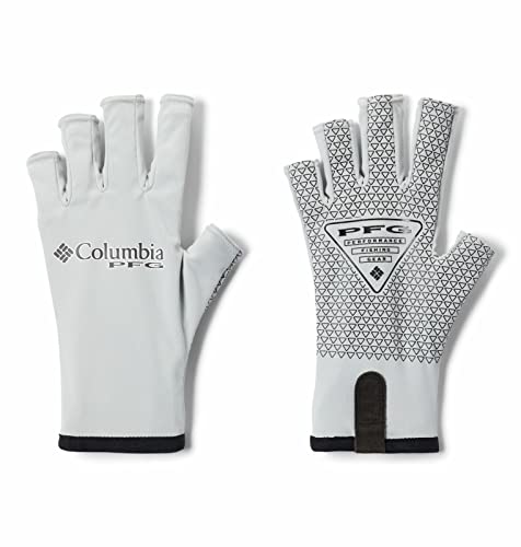 Columbia Unisex PFG Terminal Tackle Fishing Glove UV Sun Protection MoistureWicking Cool Grey LargeXLarge - Image 1
