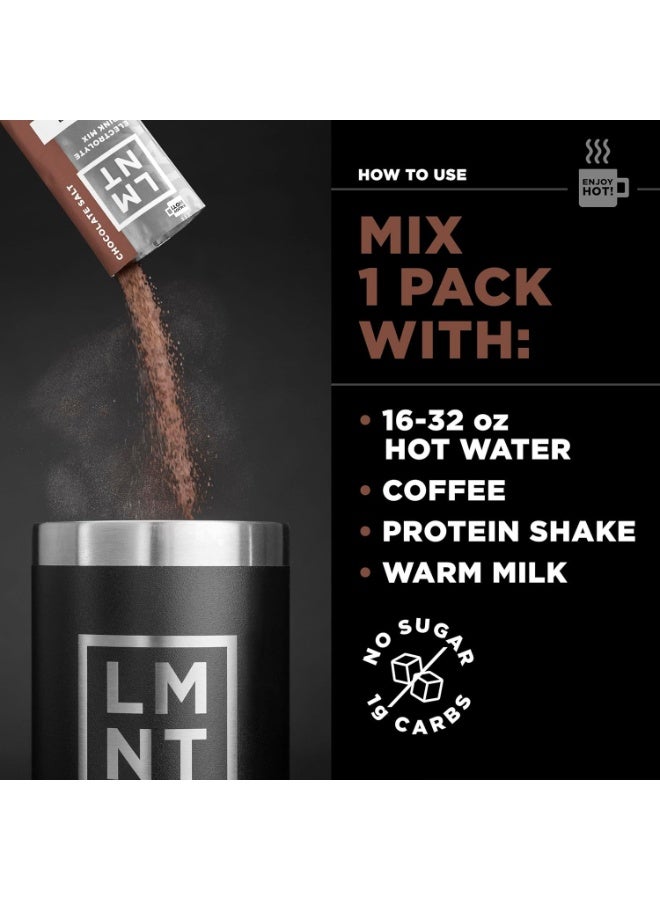 لمنت مشروب إلكتروليتي LMNT خالي من السكر - ملح الشوكولاتة - 30 حبة - Image 5