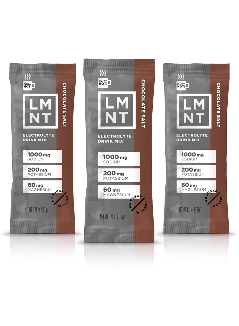 لمنت مشروب إلكتروليتي LMNT خالي من السكر - ملح الشوكولاتة - 30 حبة - Image 1