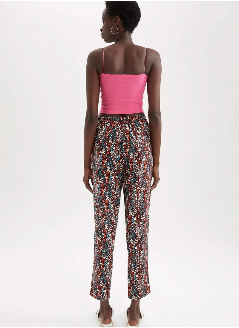 DeFacto Printed High Waist Pants