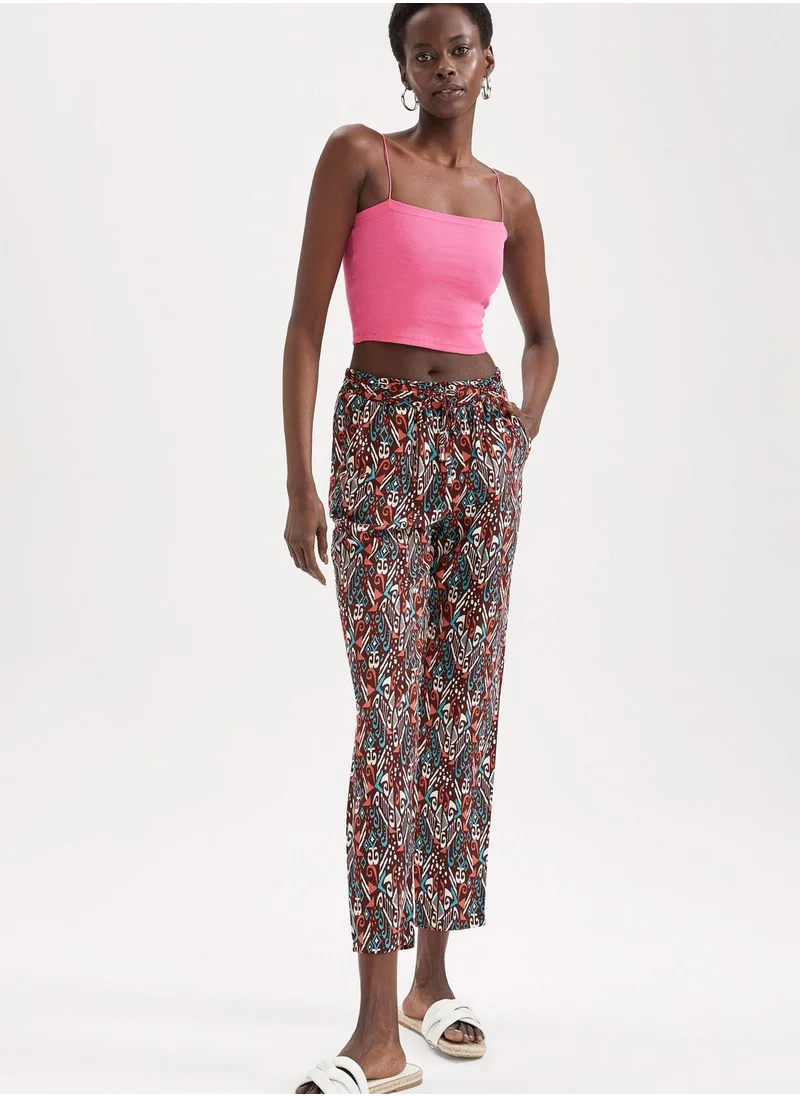 DeFacto Printed High Waist Pants