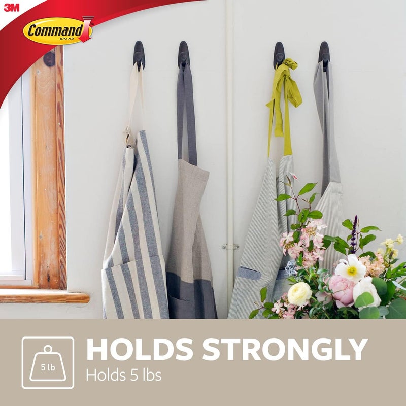 Command Large Oil Rubbed Bronze Metal Hook - Damage-Free Hanging Solution - Image 4