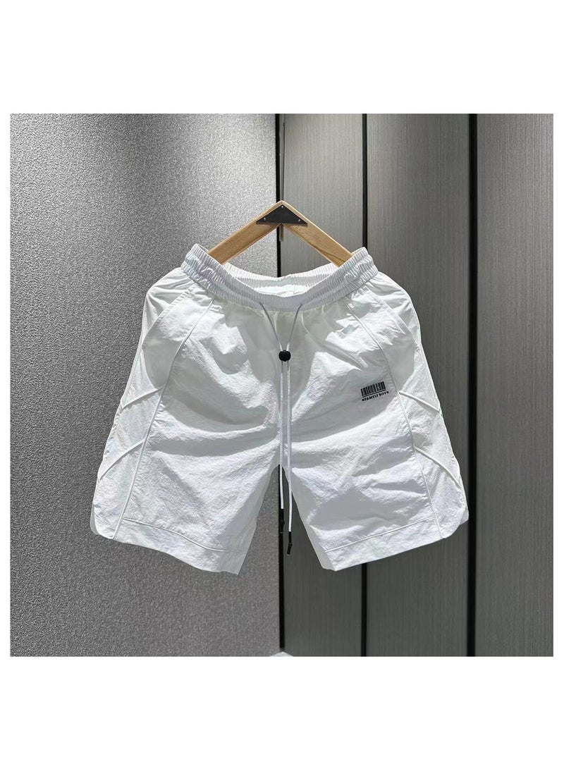 Men's Summer Fashionable Quick Drying Casual Solid Color Shorts  - Image 1