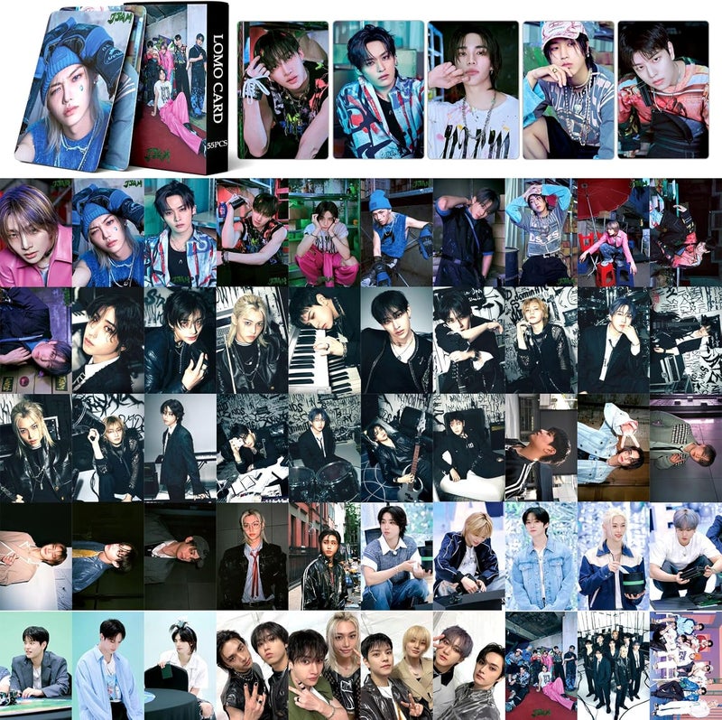 PYAJUU 4Pack/220Pcs Stray Kids Photocard Set KPOP HOP Album Cards GIANT Photocards ATE Post Cards Straykids 2025 Season's Greetings Stray Kids Merch Gift for STAY - Image 5