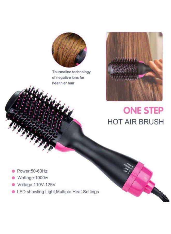 One Step Hair Dryer And Styler Black/Pink - Image 3