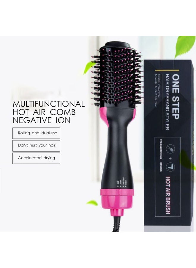 One Step Hair Dryer And Styler Black/Pink - Image 2